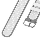 Maxbell Silicone Wristband For Fitbit Versa2 Smart Watch Replacement White+Gray