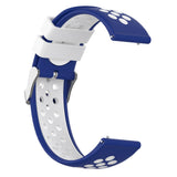 Maxbell Silicone Wristband For Fitbit Versa2 Smart Watch Replacement White+Blue