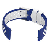 Maxbell Silicone Wristband For Fitbit Versa2 Smart Watch Replacement White+Blue