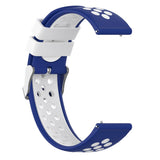 Maxbell Silicone Wristband For Fitbit Versa2 Smart Watch Replacement White+Blue