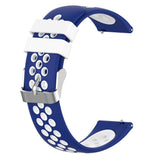 Maxbell Silicone Wristband For Fitbit Versa2 Smart Watch Replacement White+Blue