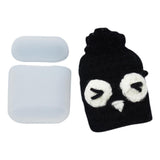 Maxbell Winter knit Cute cartoon Silicone Earphone Case For AirPods cover balck