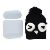 Maxbell Winter knit Cute cartoon Silicone Earphone Case For AirPods cover balck