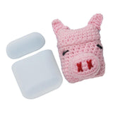 Maxbell Winter knit Cute cartoon Silicone Earphone Case For AirPods cover pink