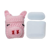 Maxbell Winter knit Cute cartoon Silicone Earphone Case For AirPods cover pink