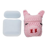 Maxbell Winter knit Cute cartoon Silicone Earphone Case For AirPods cover pink