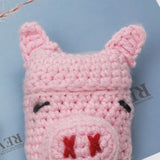 Maxbell Winter knit Cute cartoon Silicone Earphone Case For AirPods cover pink