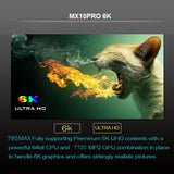 Maxbell mx 10 pro h6 4+64GB Smart TV Box Octa Core Android 9.0 Dual-band WIFI 6K US