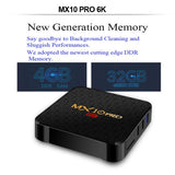 Maxbell mx 10 pro h6 4+64GB Smart TV Box Octa Core Android 9.0 Dual-band WIFI 6K US