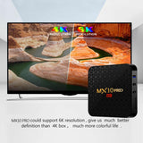 Maxbell mx 10 pro h6 4+64GB Smart TV Box Octa Core Android 9.0 Dual-band WIFI 6K US