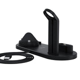 Max 3 in1 Qi Wireless Charger Dock Stand Fast Charging For iPhone iWatch Black