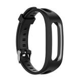 Max Silicone Wrist Strap Part for Huawei 4 Running band 3e Band 4e Black
