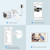 Maxbell US-Plug IP Camera HD 1080P Home Security Outdoor Smart Night Vision Camera