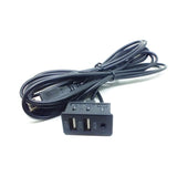Max 1.5M Car Vehicle Universal AUX 2 USB Audio Dashboard Mounted Extension Cable