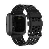 Max Big Quick Release Replaces Watch Band for Fitbit versa 2/1/lite Black