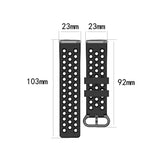 Max Big Quick Release Replaces Watch Band for Fitbit versa 2/1/lite Black