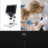 Maxbell 1200 Times New Digital Microscope HD 7 inch Repair Magnifier EU-adapter
