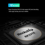 Max X88 PRO 2GB / 16GB Android 9.0 TV Box RK3318 Quad Core WiFi Silver 4GB+64GB