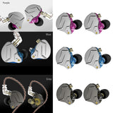 Maxbell Wired Dual Driver HIFI In-ear Earphone Metal Hybrid In Ear Headset Blue