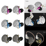 Maxbell Wired Dual Driver HIFI In-ear Earphone Metal Hybrid In Ear Headset Blue