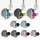 Maxbell Wired Dual Driver HIFI In-ear Earphone Metal Hybrid In Ear Headset Blue