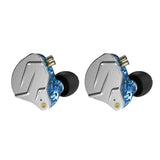 Maxbell Wired Dual Driver HIFI In-ear Earphone Metal Hybrid In Ear Headset Blue