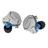 Maxbell Wired Dual Driver HIFI In-ear Earphone Metal Hybrid In Ear Headset Blue