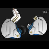 Maxbell Wired Dual Driver HIFI In-ear Earphone Metal Hybrid In Ear Headset Blue