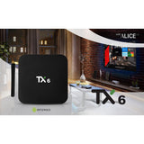 Maxbell TX6 Android 9.0 TV BOX H6 Quad Core BT 4.1 WiFi 4K 3D Media Player 4+32G Single Frequency