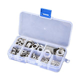 Max 360 Pieces New Stainless Steel Flat Washers Set - M2 M2.5 M3 M5 M5 M6 M8 M10