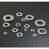 Max 360 Pieces New Stainless Steel Flat Washers Set - M2 M2.5 M3 M5 M5 M6 M8 M10