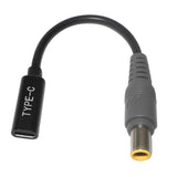 Maxbell 7.9/5.5mm Round Jack to Square End Adapter for Lenovo Laptop Power Cord