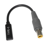 Maxbell 7.9/5.5mm Round Jack to Square End Adapter for Lenovo Laptop Power Cord