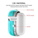 Max Plastic Earphone Case Protective Skin Cover Case For AirPod 2 Gen Mint Green