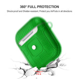 Max Plastic Earphone Case Protective Skin Cover Case For AirPod 2 Gen Green
