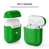 Max Plastic Earphone Case Protective Skin Cover Case For AirPod 2 Gen Green