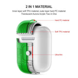 Max Plastic Earphone Case Protective Skin Cover Case For AirPod 2 Gen Green