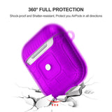 Max Plastic Earphone Case Protective Skin Cover Case For AirPod 2 Gen Purple