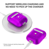 Max Plastic Earphone Case Protective Skin Cover Case For AirPod 2 Gen Purple