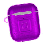 Max Plastic Earphone Case Protective Skin Cover Case For AirPod 2 Gen Purple