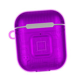 Max Plastic Earphone Case Protective Skin Cover Case For AirPod 2 Gen Purple