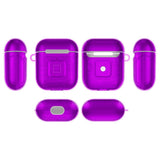 Max Plastic Earphone Case Protective Skin Cover Case For AirPod 2 Gen Purple