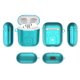Max Headphones Case Dustproof Soft Silicone for Apple airpods 1st earphone Mint Green