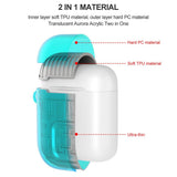Max Headphones Case Dustproof Soft Silicone for Apple airpods 1st earphone Mint Green