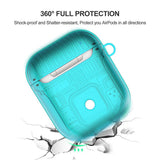 Max Headphones Case Dustproof Soft Silicone for Apple airpods 1st earphone Mint Green