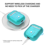 Max Headphones Case Dustproof Soft Silicone for Apple airpods 1st earphone Mint Green