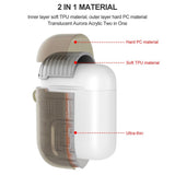 Max Headphones Case Dustproof Soft Silicone for Apple airpods 1st earphone Brown
