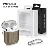 Max Headphones Case Dustproof Soft Silicone for Apple airpods 1st earphone Brown