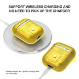 Max Headphones Case Dustproof Soft Silicone for Apple airpods 1st earphone Gold