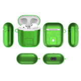 Max Plastic Earphone Case Protective Skin Cover Case For AirPod 1 Gen Green